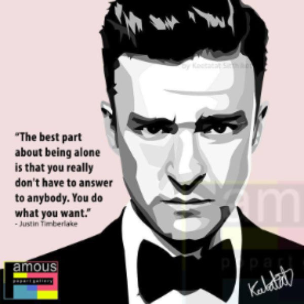 Drawing (Justin Timberlake - White)