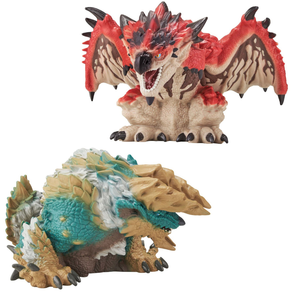 [景品] 魔物獵人系列 (雷狼龍 〜月下雷鳴〜 鎮座獸/激鬥！ 雄火龍里奧雷斯~ 鎮座獸)
