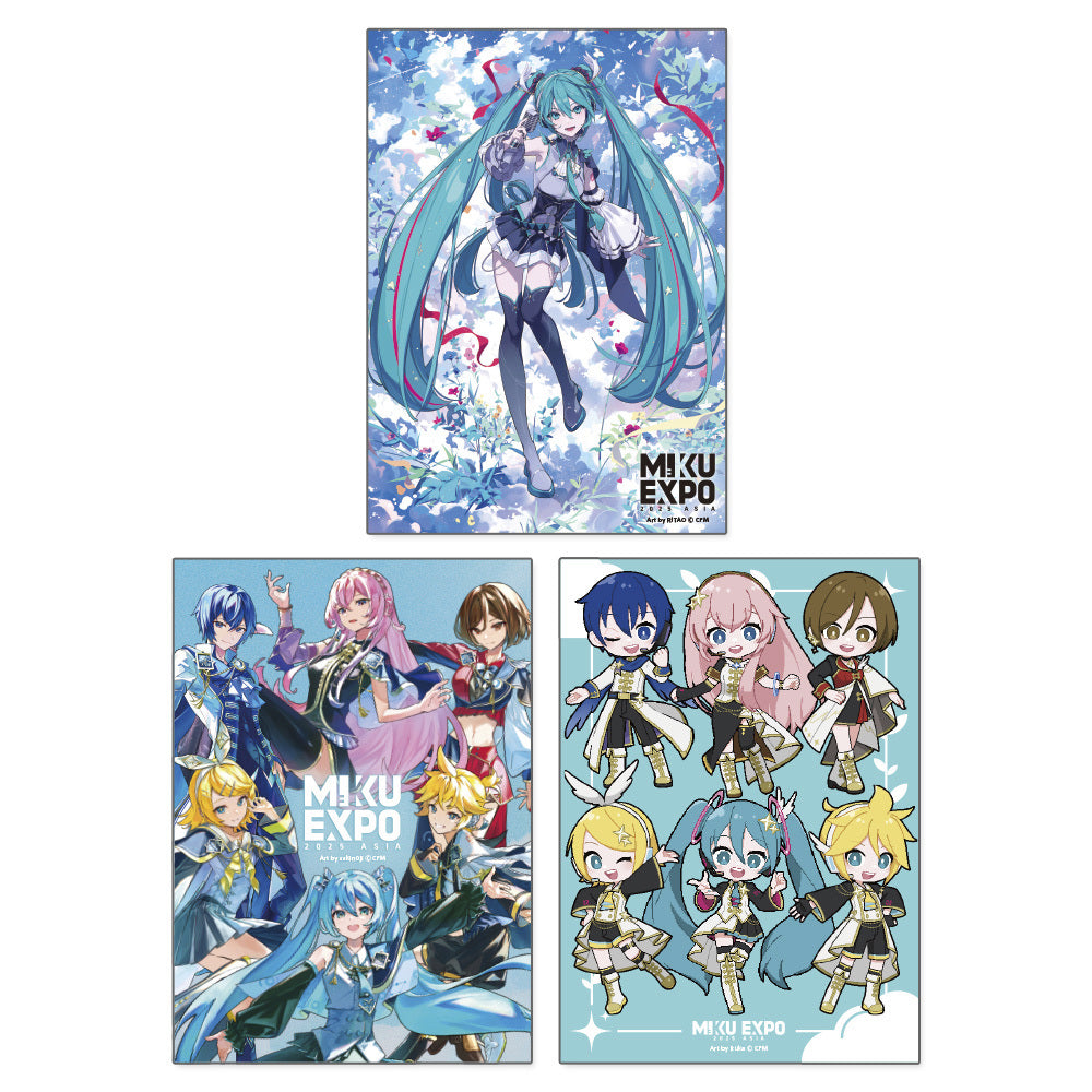《初音未來巡迴演唱會2025》亞洲香港站限定店產品 - 名信片 (一套3款)