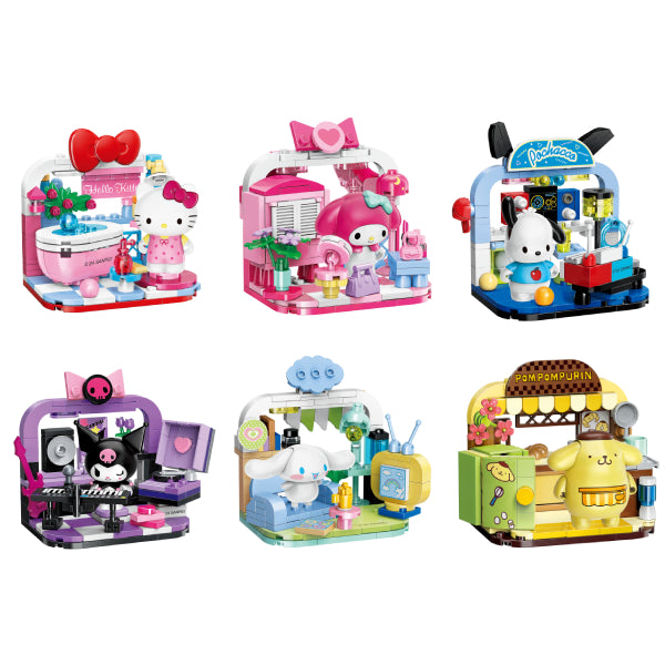 Qman - Sanrio characters 居家玩樂小場景系列盲盒 (一套6款)