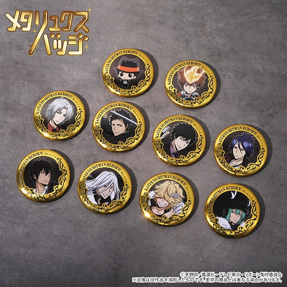 [Movic]《家庭教師HITMAN REBORN!》Metaluxe 金屬質感徽章 盲盒 (一盒10個)