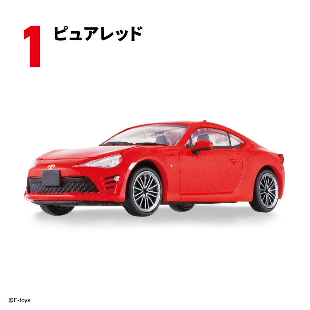 [F-toys] 1/64 日本名車系列21 TOYOTA 86 ZN6 Final Edition 盲盒模型車 (一盒10個)
