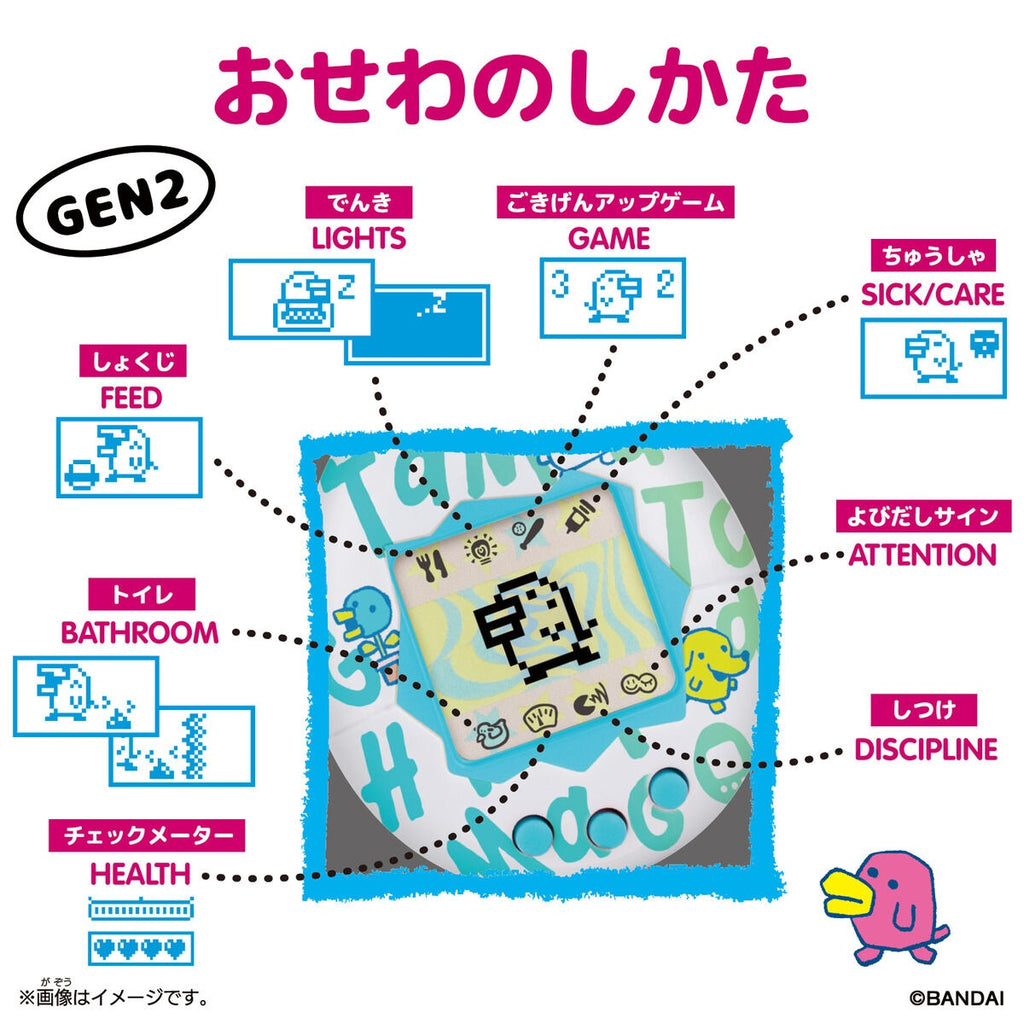 [Bandai]《他媽哥池》Original Tamagotchi 吊飾公仔套裝 -Mimitchi-