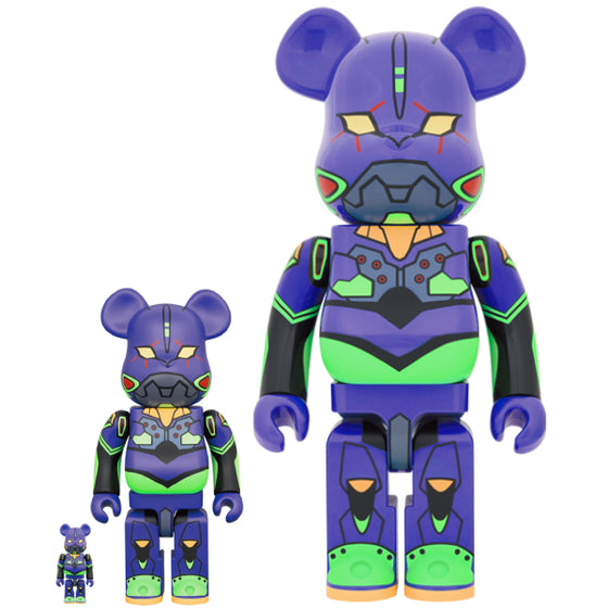 BE@RBRICK 初號機 (新上色版本) (100% & 400% / 1000%) 新世紀福音戰士 Evangelion