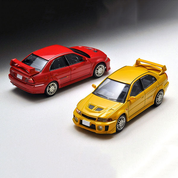 TLV-N187a Lancer GSR Evolution V Yellow Red Tomytec Diecast Car Model