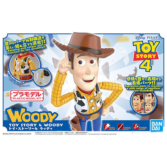 Woody Toy Story 4 Pixar Disney Bandai Plastic Model Kit Figure