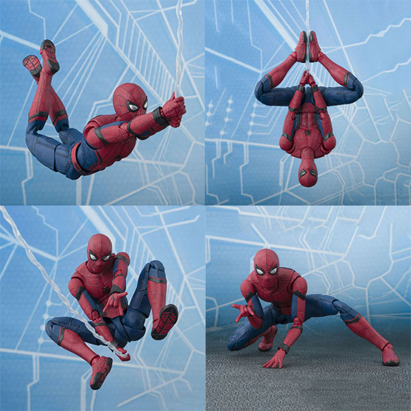 S.H.Figuarts Spider Man Far From Home Marvel Bandai Action Figure Poses