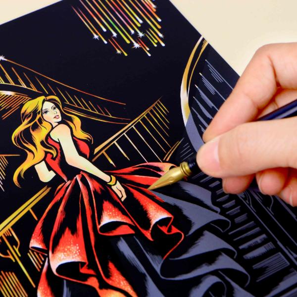 Scratch Coloring Kids -Beautiful Lady_Art, Fun :)_LAGO - Up-Next