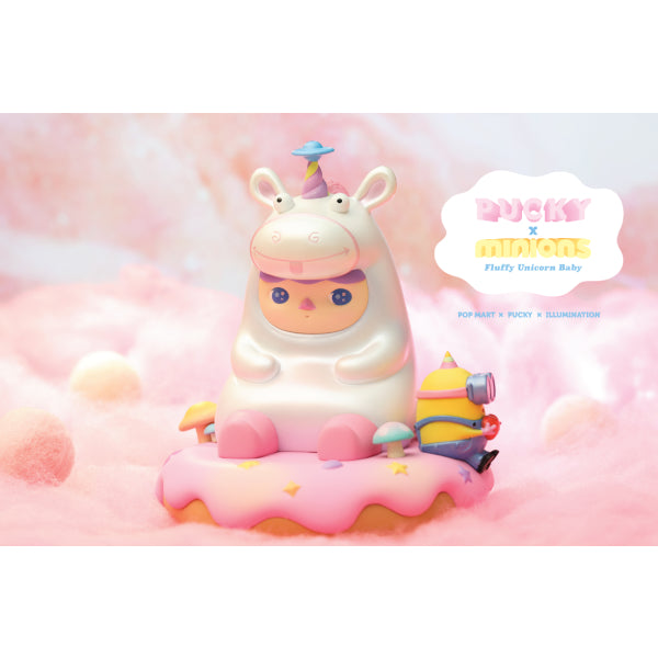 Pop Mart - Fluffy Unicorn Baby Pucky x Minions Figure (14.3cm)