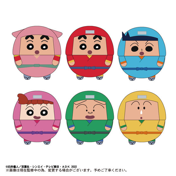 劇場版 蠟筆小新 角色胖胖公仔掛飾 (1套6款)