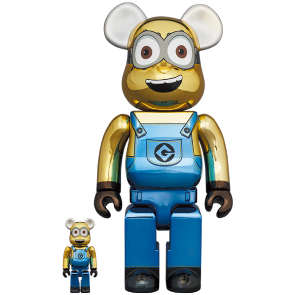 BE@RBRICK DAVE CHROME Ver. 100％ & 400％ 套裝