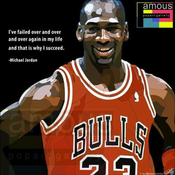 Pop Art Poster Wall Decoration Drawing NBA Michael Jordan Black