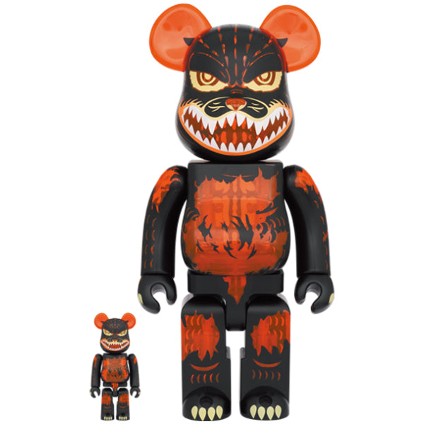 BE@RBRICK Godzilla VS Destroyer version Godzilla (Meltdown: Clear Orange Ver.) 100% & 400% 套裝