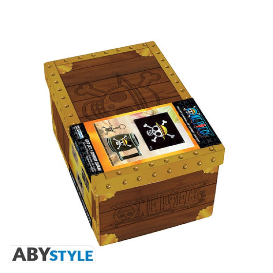 海賊王 - 豪華骷髏禮品套裝 - 海賊旗 (ABYDCT001) + 立體鎖匙扣 + 立體杯 (ABYMUG711)