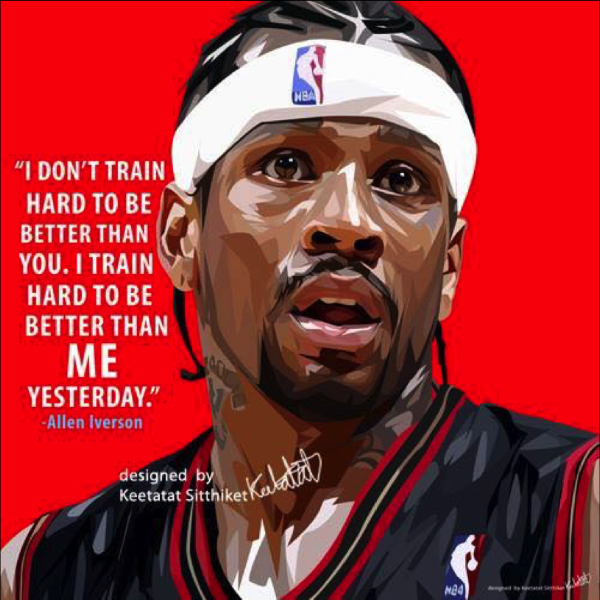 Drawing (Allen Iverson - Red)