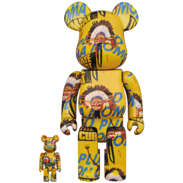 BE@RBRICK Andy Warhol × JEAN-MICHEL BASQUIAT #3 100％ & 400％ 套裝
