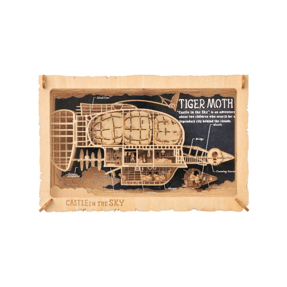 PAPER THEATER WOOD STYLE PT-WL01 Ghibli Castle in the sky - Tiger Moss