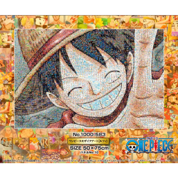 One Piece No.1000-583 One Piece Mosaic Art [Luffy] (Jigsaw Puzzles)