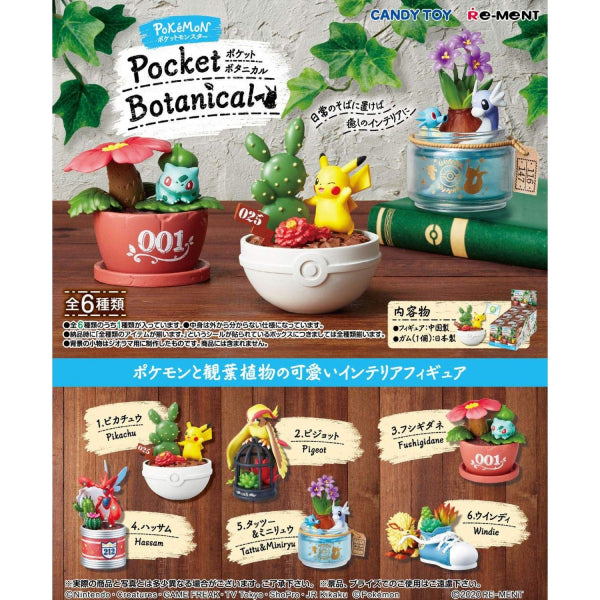 寵物小精靈/精靈寶可夢 盒裝盆栽食玩套裝 (1盒6款)