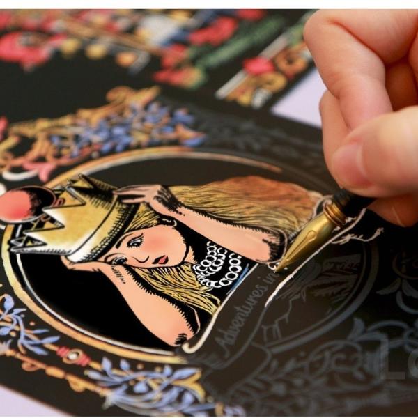 Lago Scratch Postcard Alice in Wonderland