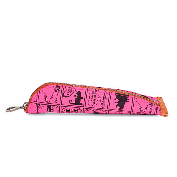 Carry on Whale Pencil Case (Pink)