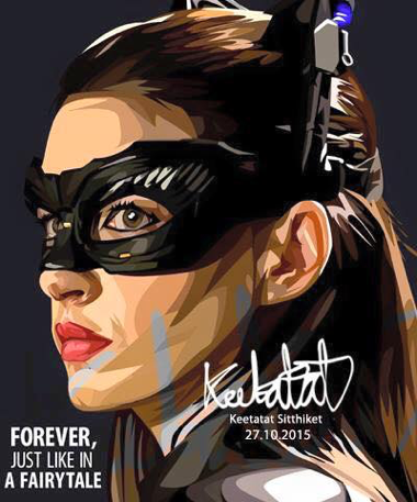 Pop Art家居牆身裝飾海報藝術掛畫-DC漫畫貓女Anne Hathaway