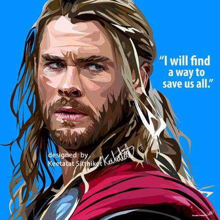 Drawing (Thor - Blue)