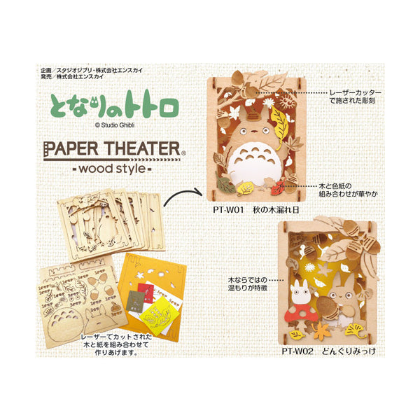 PAPER THEATER WOOD STYLE PT-W02 Ghibli My Neighbor Totoro - Acorn found