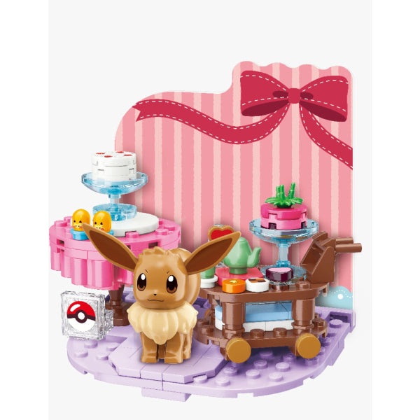 Qman 寵物小精靈 寶可夢 蝴蝶結系列積木 (比卡超 / 比超 / 伊貝)