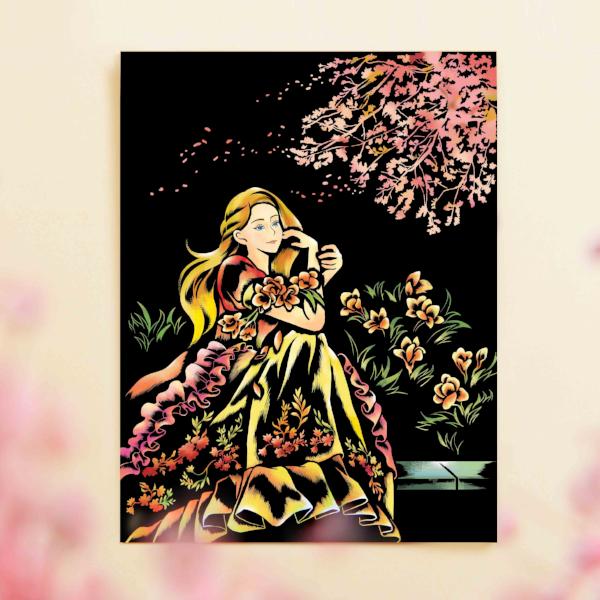 Scratch Coloring Kids -Beautiful Lady_Art, Fun :)_LAGO - Up-Next