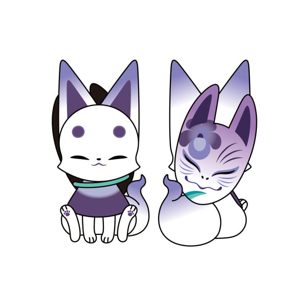 Flower color kogitsune mascot (Set of 6)