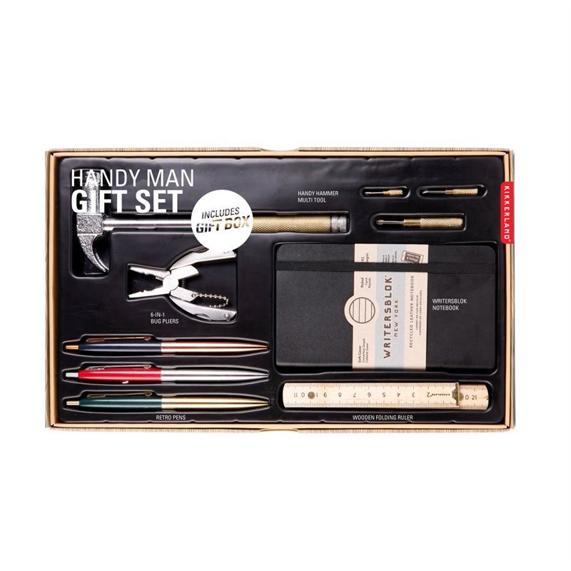 Vintage Handy Man Gift Set Large (Hammer Tool, Bug Pliers, Retro Pen) | Up-Next HK | Toy & Gift