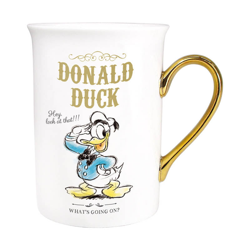Disney Gold Mug Elegant Tea Coffee Cup Donald Duck 2018 A/W