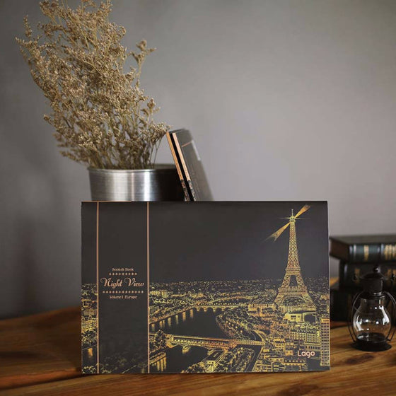 Lago Scratch Art City Night View Drawing Series Volume1 Europe | UP-NEXT