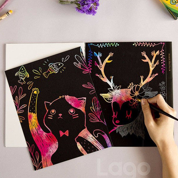 Scratch Coloring Kids - Animal Friends_Art, Fun :)_LAGO - Up-Next