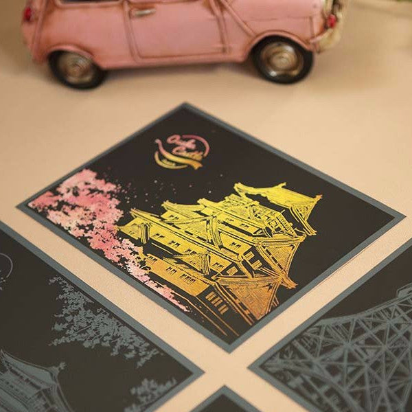 Scratch Postcard - Cherry Blossom_Art, Fun :)_LAGO - Up-Next