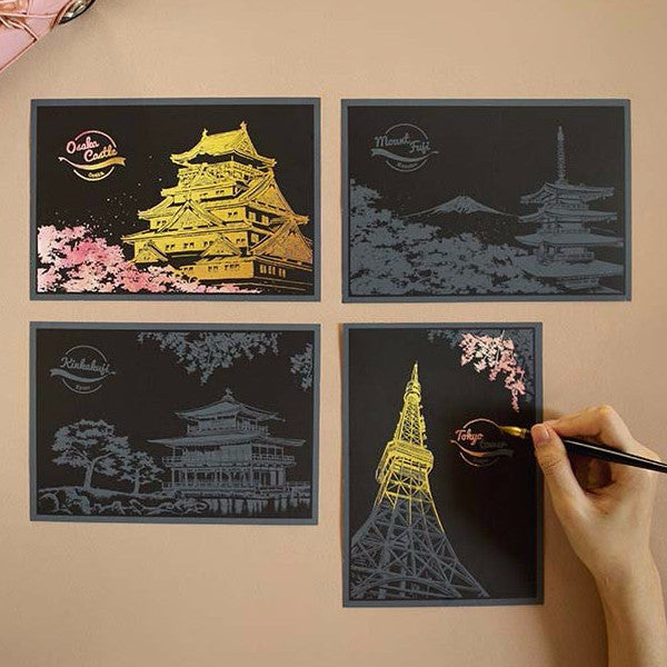 Scratch Postcard - Cherry Blossom_Art, Fun :)_LAGO - Up-Next