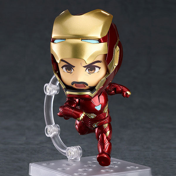 988-DX Japan Good Smile Company Nendoroid Marvel Iron Man Mark 50 Infinity Edition Figure running Tony Stark in Armor Mask Open