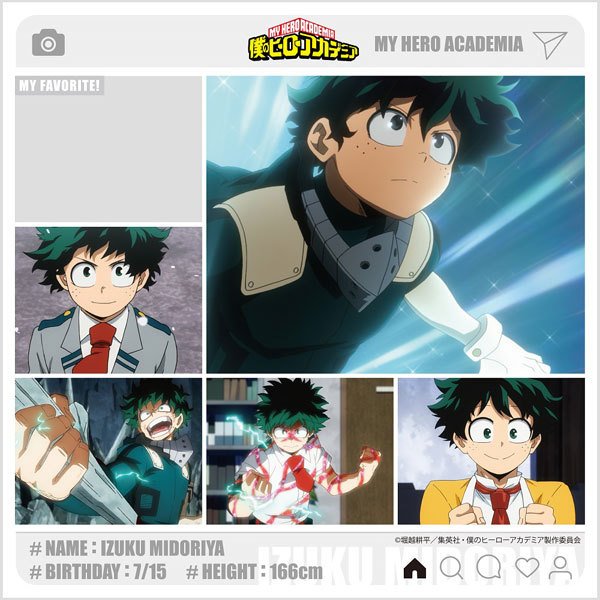我的英雄學院 Instagram 風格亞加力架 Ver. 3