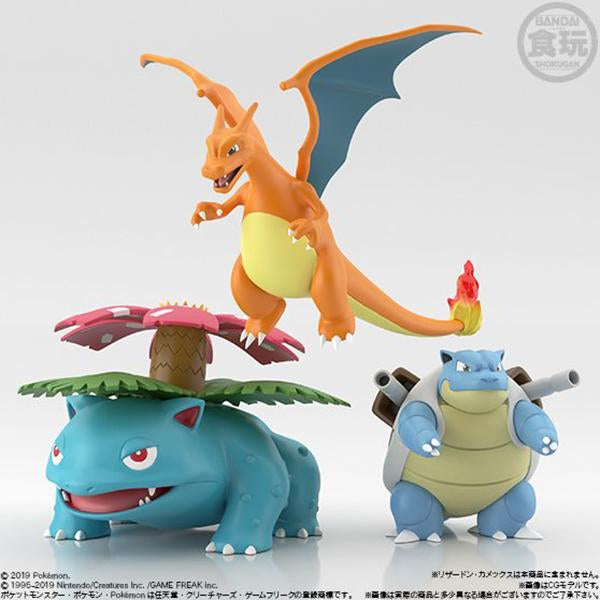 Blastoise Kamex Venusaur Fushigibana Charizard Lizardon Pokemon Scale World Figure Bandai