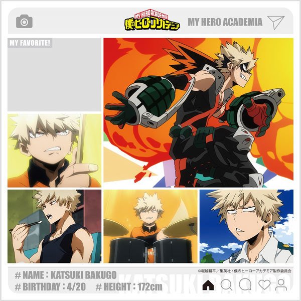 我的英雄學院 Instagram 風格亞加力架 Ver. 3