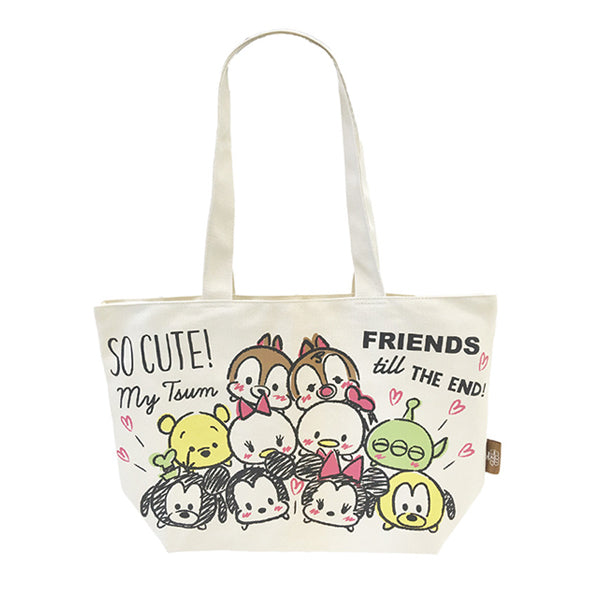 Disney TSUM TSUM Picnic Tote Bag 日本迪士尼角色郊遊購物環保袋 | 米奇米尼、鋼牙大鼻、高飛布魯托 UP-NEXT HK