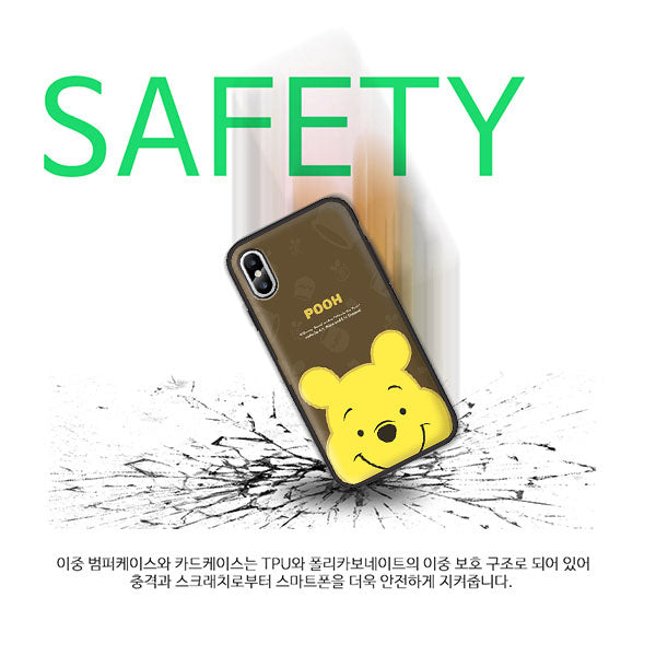 Disney Winnie The Pooh Anti Shock Card Holder Mirror iPhone XR XS Max Case 小熊維尼手機殻保護套