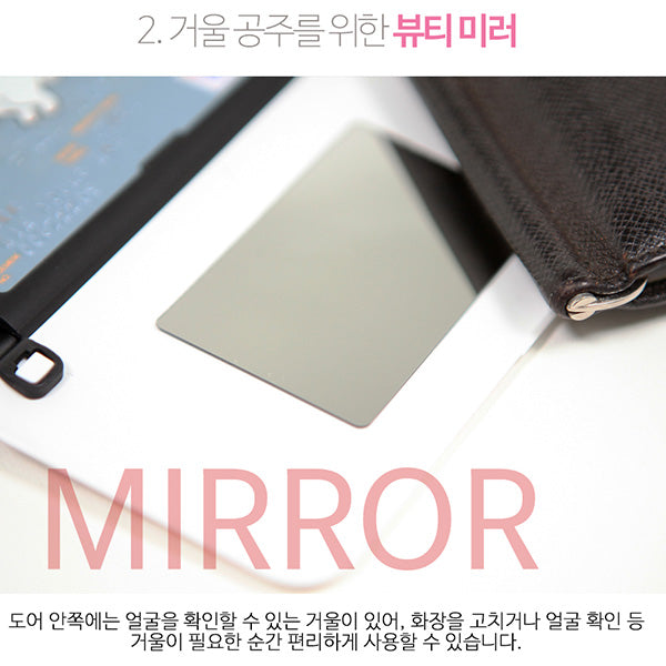 Disney Winnie The Pooh Door Card Make Up Selfie Mirror iPhone Case 小熊維尼手機殻保護套化妝鏡