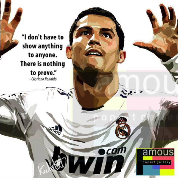 Pop Art Wall Decoration Drawing (Cristiano Ronaldo I Don't Have To)