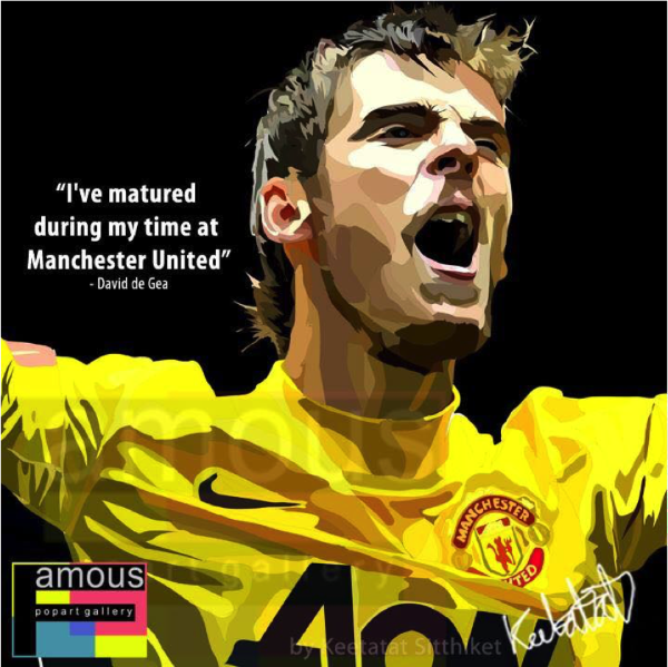 Pop Art Wall Decoration Drawing (David De Gea)