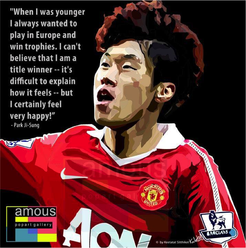 Pop Art Wall Decoration Drawing (Park Ji Sung)