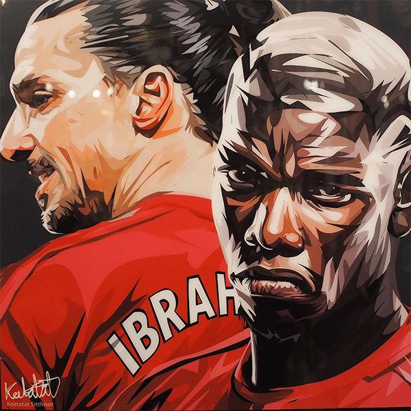 Drawing (Zlatan Ibrahimovic Vs Pogba)_Art_Arteria - Up-Next