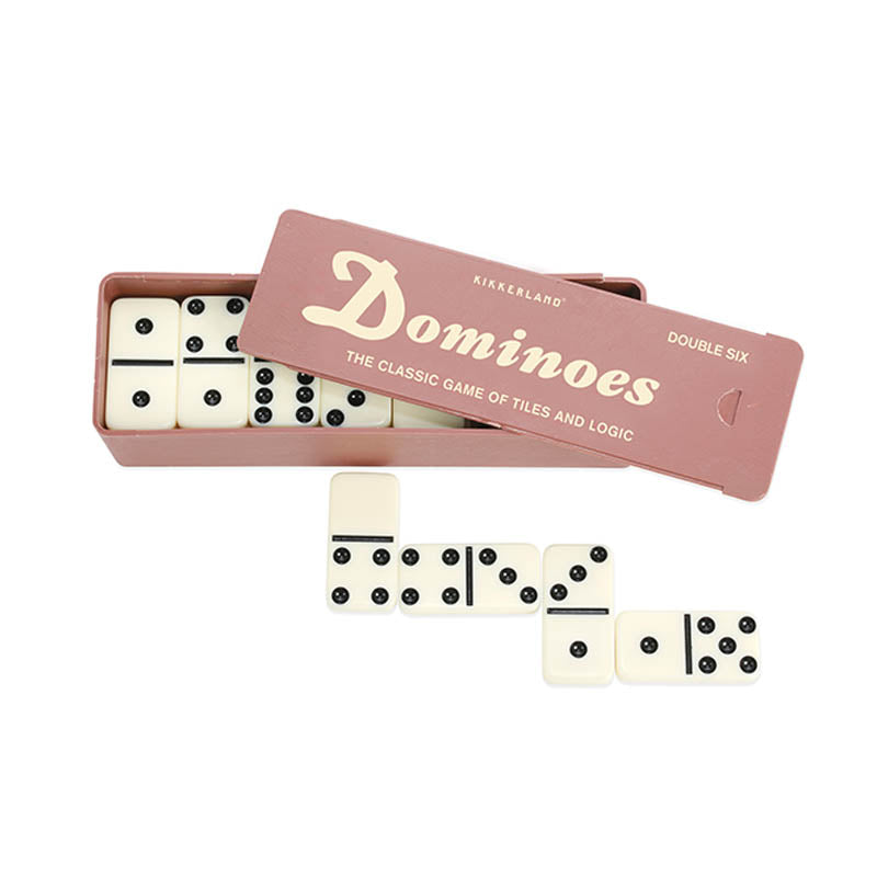 Kikkerland Classic Game of Tiles and Logic - Domino | Up-Next HK