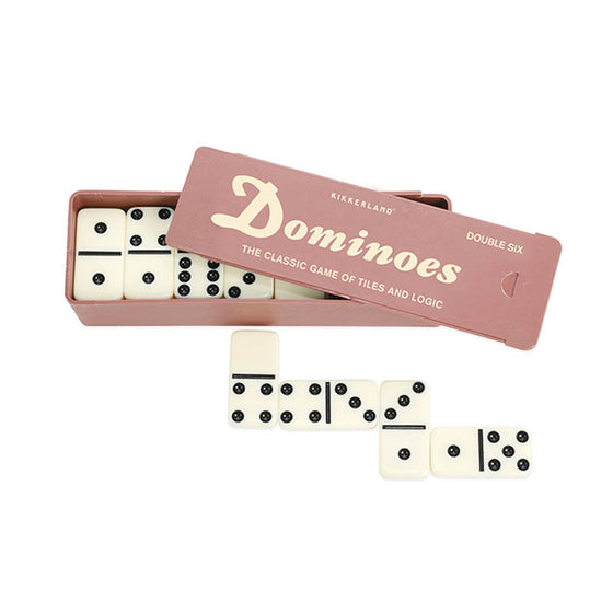 Kikkerland Classic Game of Tiles and Logic - Domino | Up-Next HK
